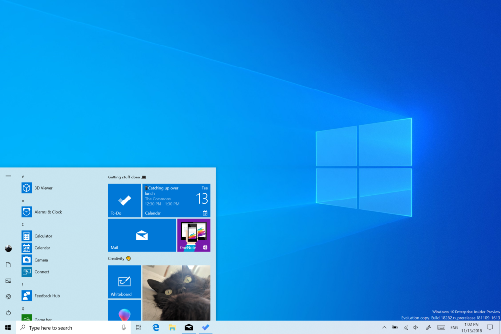 tema claro windows 10 19h1