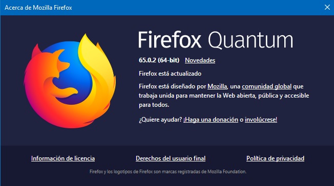 Firefox 65.0.2