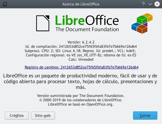 libreoffice 6.2.4