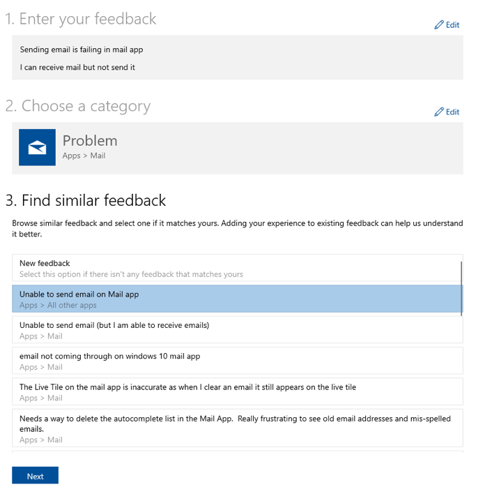 Build 18922 win10 feedback hub insider