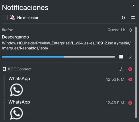 kde plasma 5.16 notificaciones