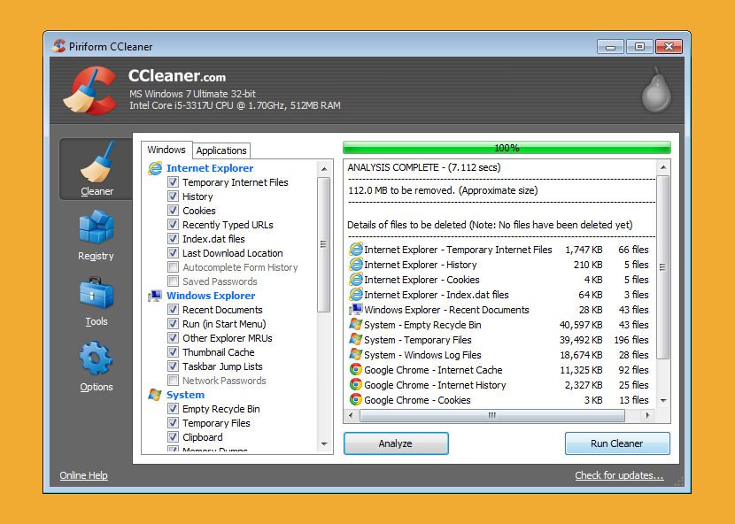 limpiadores optimizadores windows ccleaner