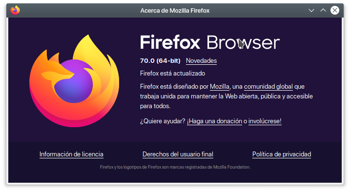 Firefox Browser 70.0