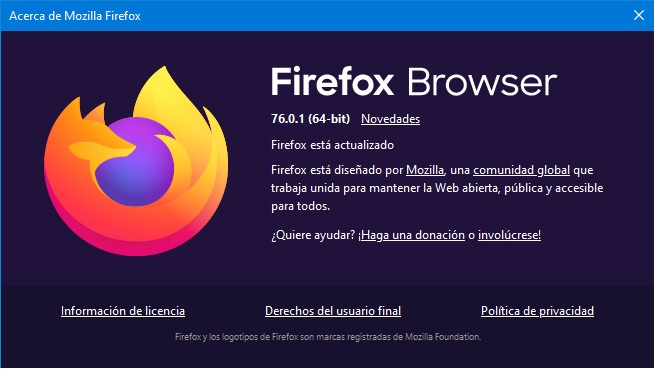 Firefox Browser 76.0.1