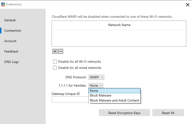 proteccion malware cloudflare warp