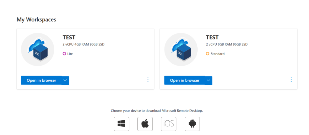 perfiles microsoft cloudpc