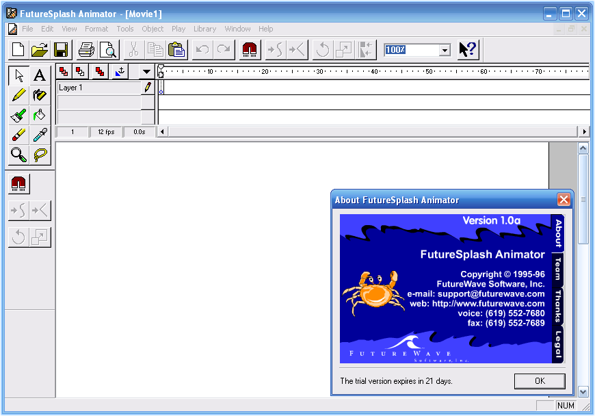 futuresplashanimator era flash player