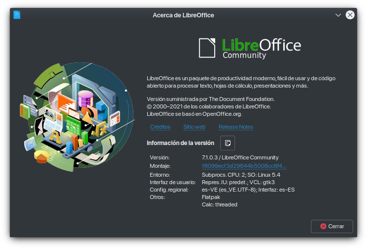 libreoffice 7.1 cambios