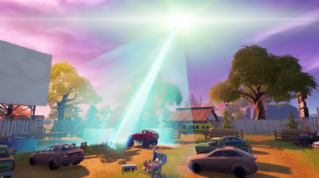 abduccion fornite extraterrestre