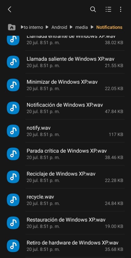 notificaciones sonidos en android