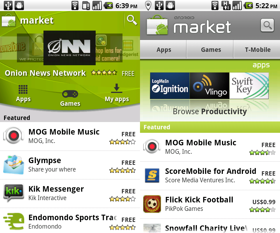 android market, la antecesor de google play