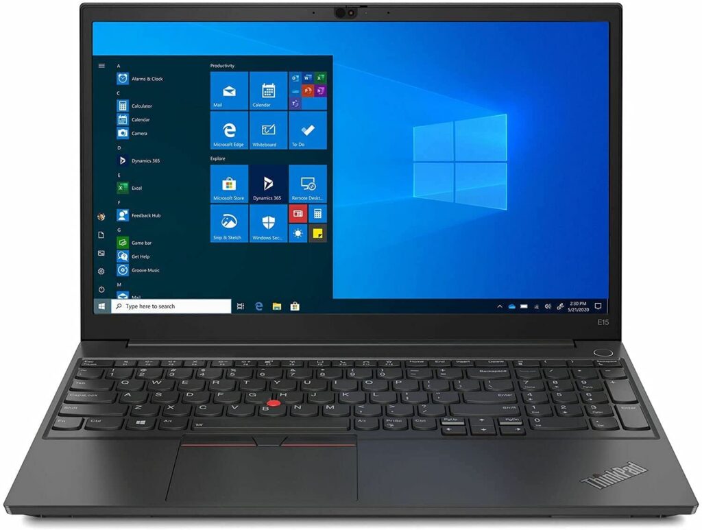 Lenovo ThinkPad E15 laptops para diseño gráfico