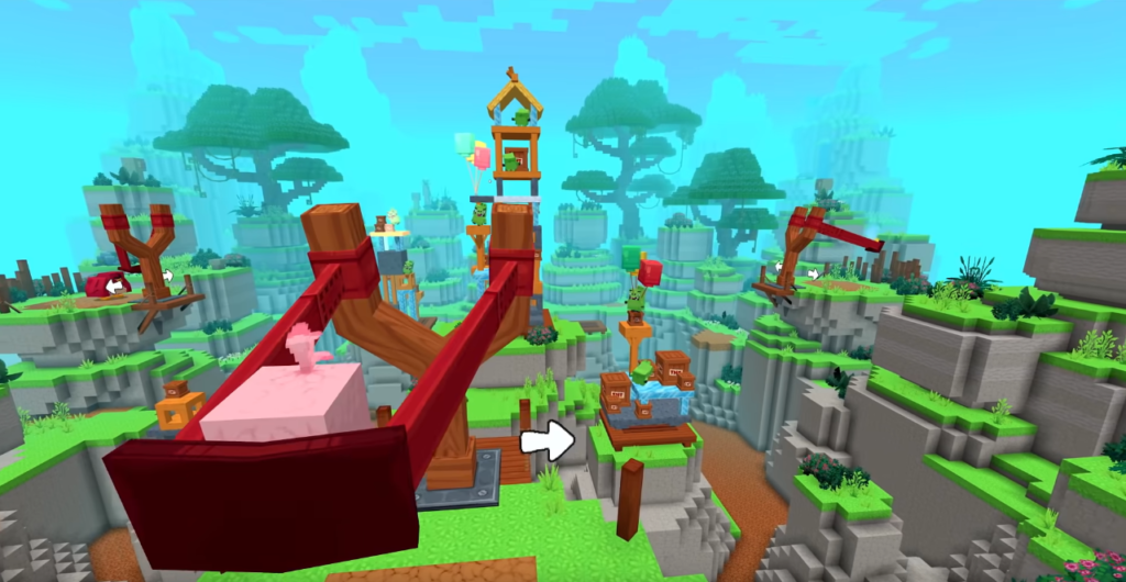 angry birds clasico en minecraft