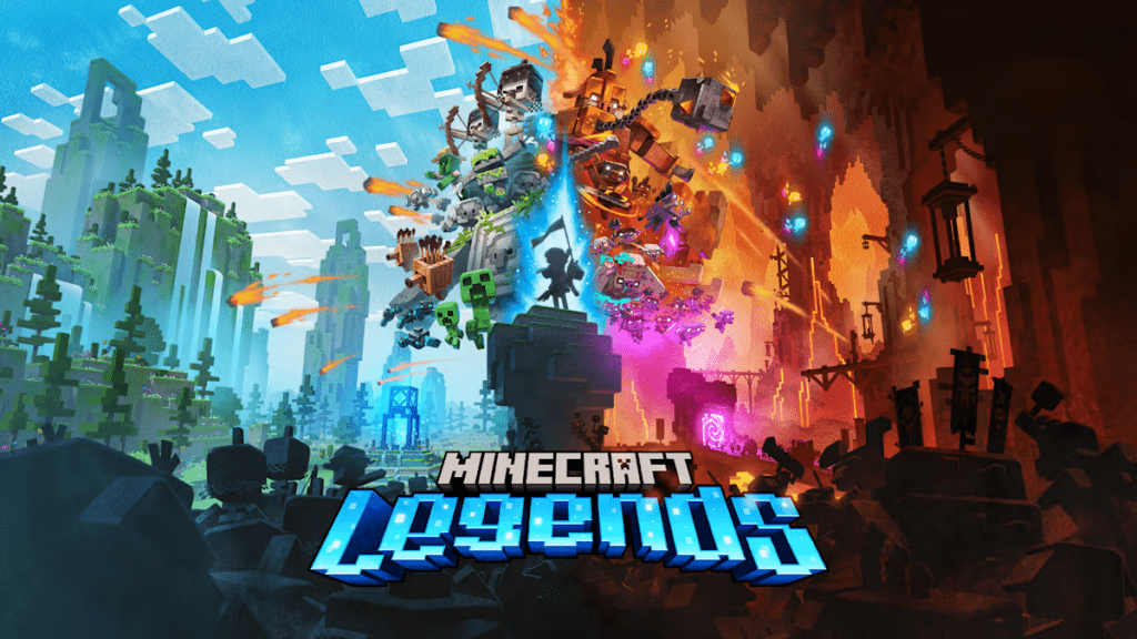 Minecraft Legends llegara a la nintendo switch este proximo mes de abril